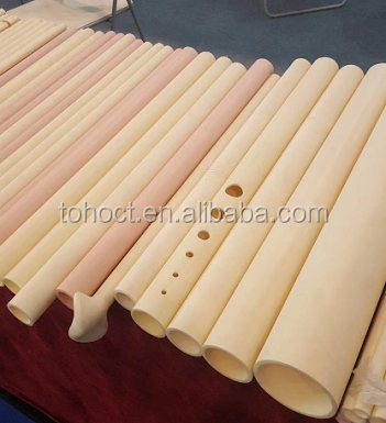 TOHO manufacture alumina corundum ceramic tube pipe rod roller