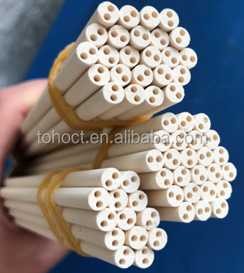 Refractory field MgO Magnesia ceramic pipe rods tubes