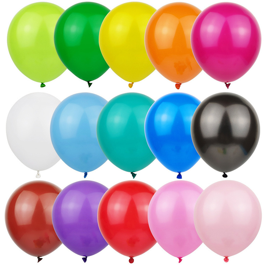 Make in China Hot Sale EN71 Ballon Fill  gas Helium Round Pink Latex Free 12inch 10inch Balloons