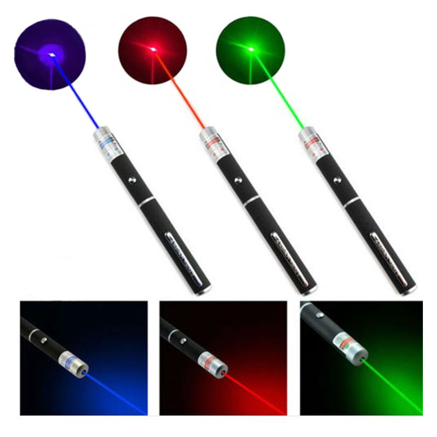 Red Green Blue Light Interactive Cat Toy Laser Pen USB Charger Multi-color Cats Stick Playing Training Cat Laser Pointer