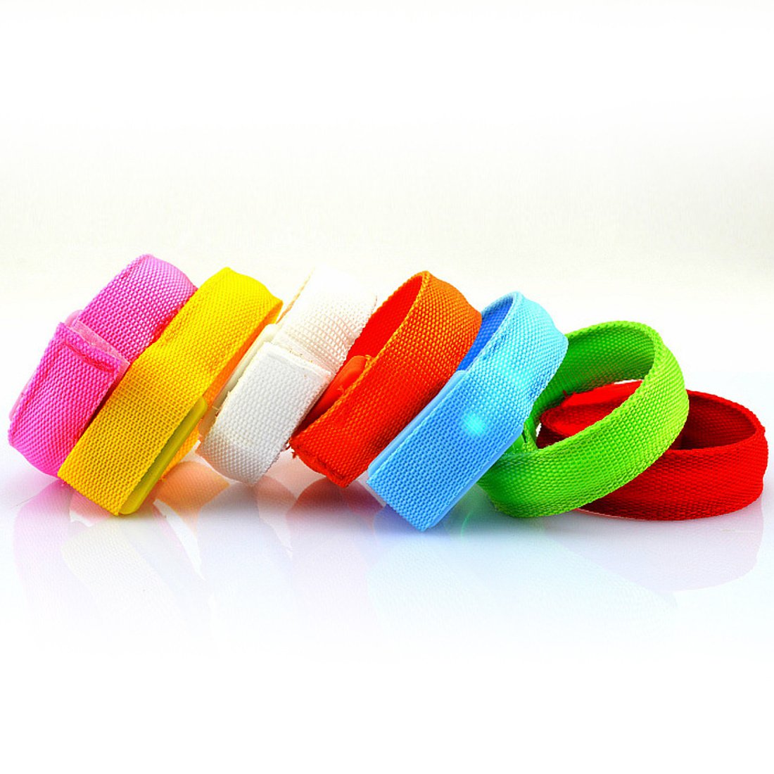 New Arrival Custom Logo Printed Flashing Led Bracelet Glow in the dark Light Wristband