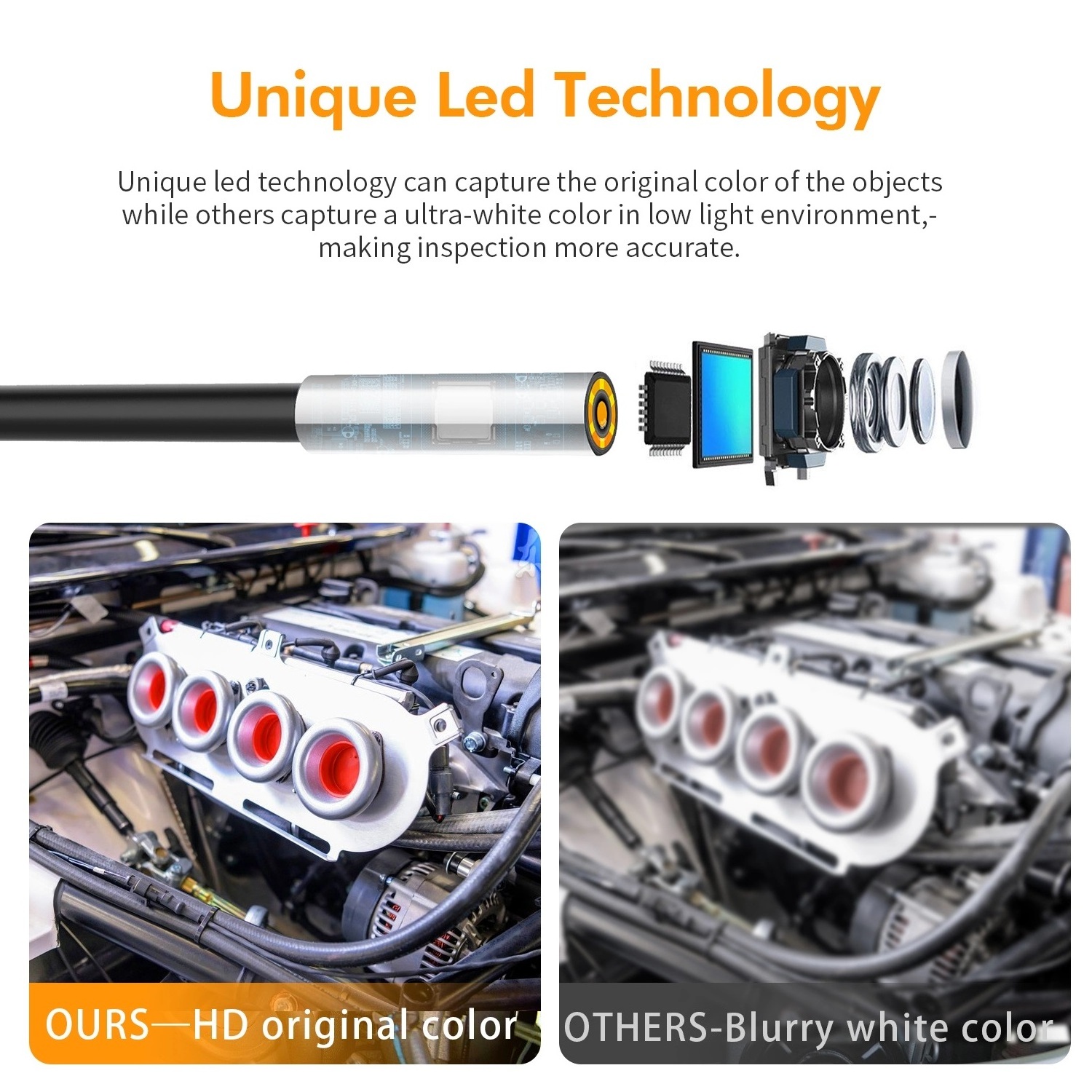 Cheapest waterproof borescope  Android Snake Tube Pipe Phone PC Type C USB Endoscope Inspection Mini Camera 3 In 1 Endoscope