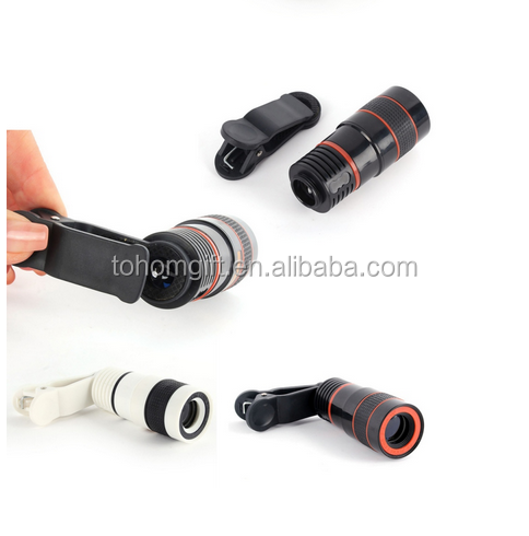 High quality 3 in 1 universal 8x zoom mobile phone telescope camera lens