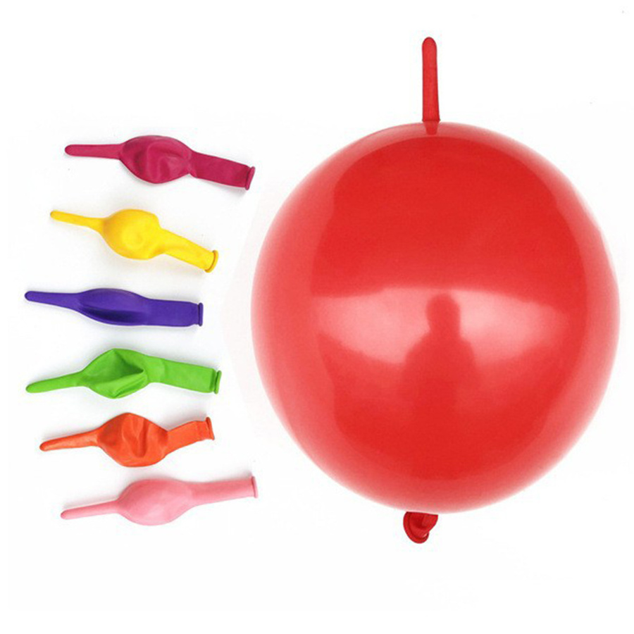 Wholesale 10inch link Tail Latex globo Qualatex Linking Balloon For Birthday Party Wedding Decoration Long Balloons