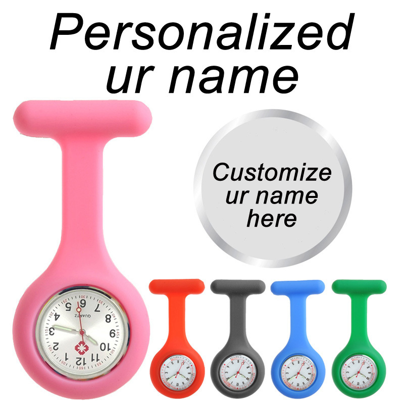 Wholesale Portable Silicone Digital Clip-On pocket Silicon FOB Pocket Nurse Watch