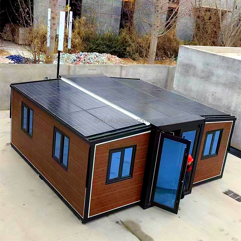 Custom Cheap Price Luxury Portable Living Modern Two Story 40FT Solar Modular Container Prefab Houses