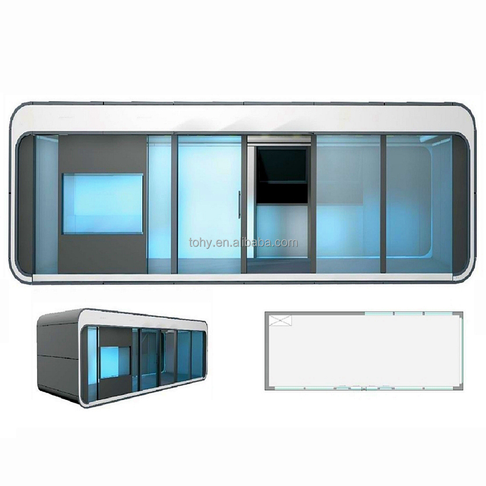 Capsule Cabin Hotel Container Prefab House Modern Mobile Tiny House Luxury Capsule House Home Sleep Pod Outdoor Customized Color