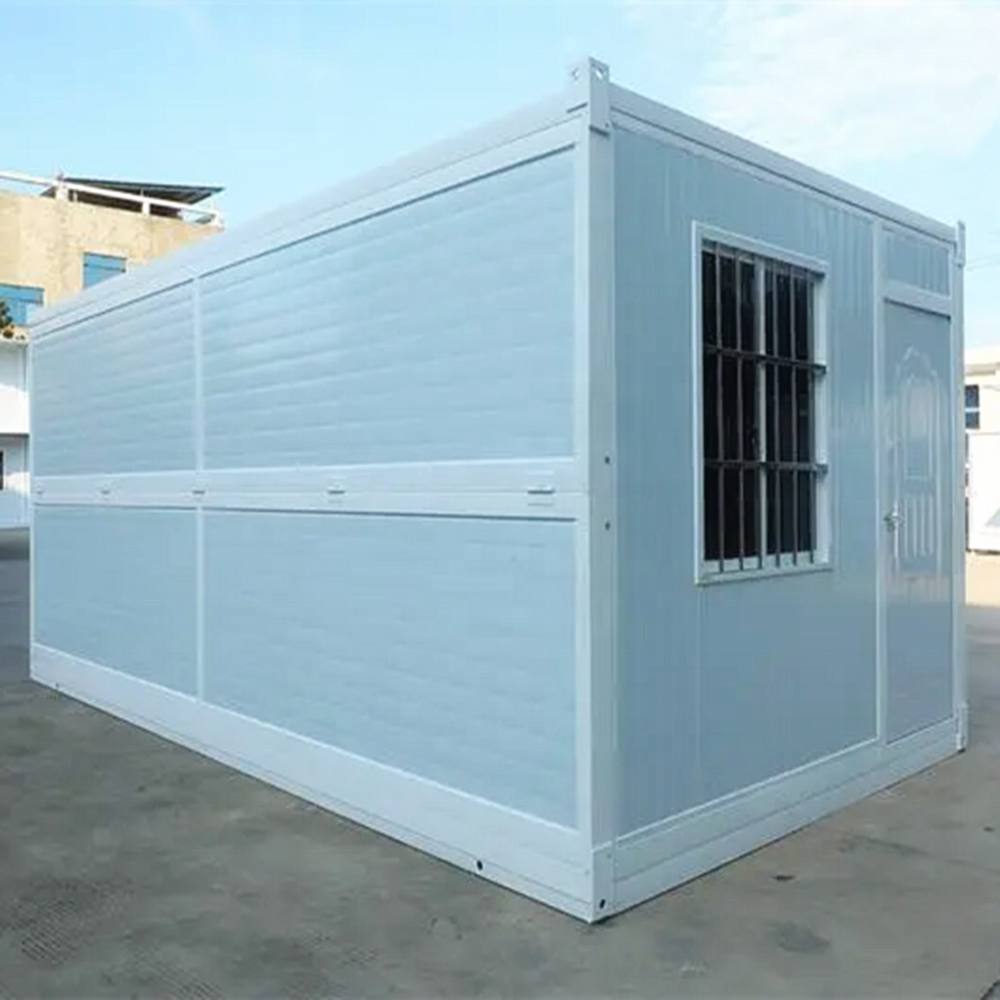 Foldable Container House 20 Ft Sandwich Panel Worker Room Flat Pack Flatpack House Prefabricated 40ft Foldable Container House