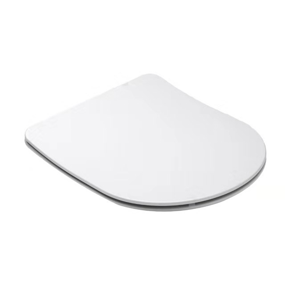 UF thermoset Resin Duroplast D shape high hardness bathroom seat soft close bidet toilet seat