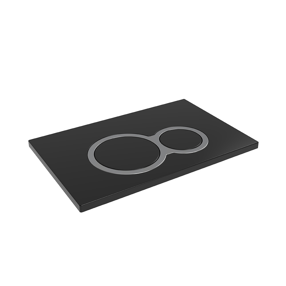 Dual Flush Panel Flush Plate Black Cistern Flush Tank Plate Dual Button