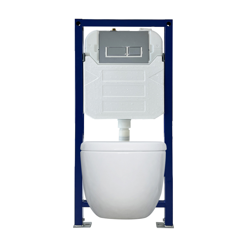 Hot selling wall hung toilet installation system simple stylish concealed flush toilet cistern