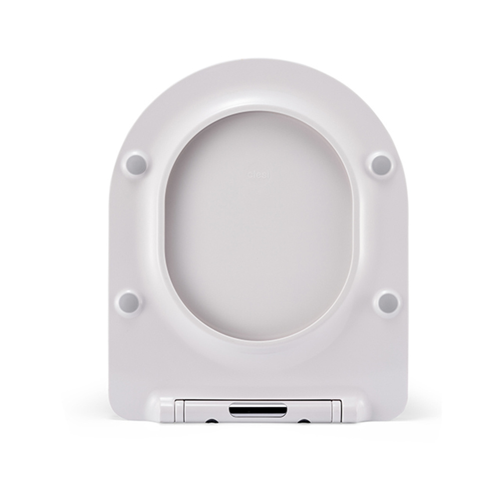 UF thermoset Resin Duroplast D shape high hardness bathroom seat soft close bidet toilet seat