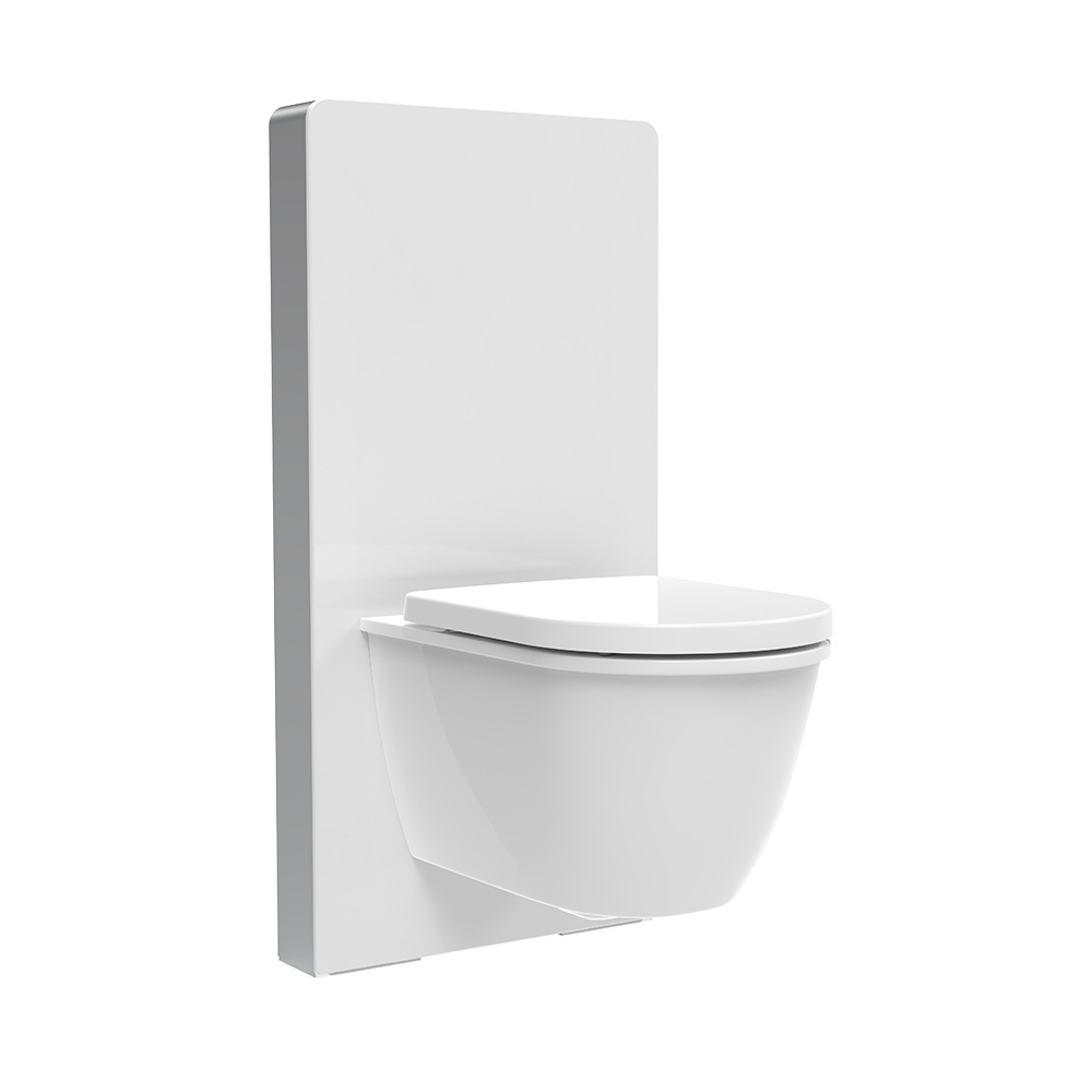 Bathroom Dual Flush Wall Hung Toilet Flushing Concealed Cistern Metal Hidden Water Tank