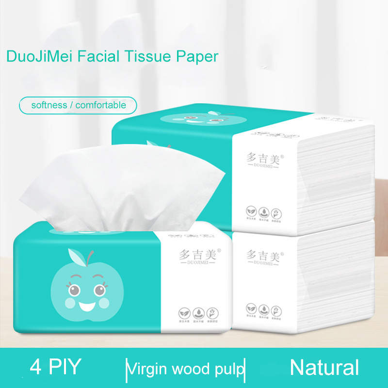 Custom Logo Packaging Box Tissue Paper Facial Tissue For Face