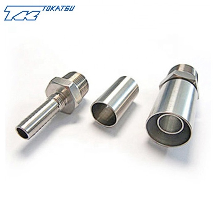 China supplier custom high quality stainless steel fitting hydraulic hose connector