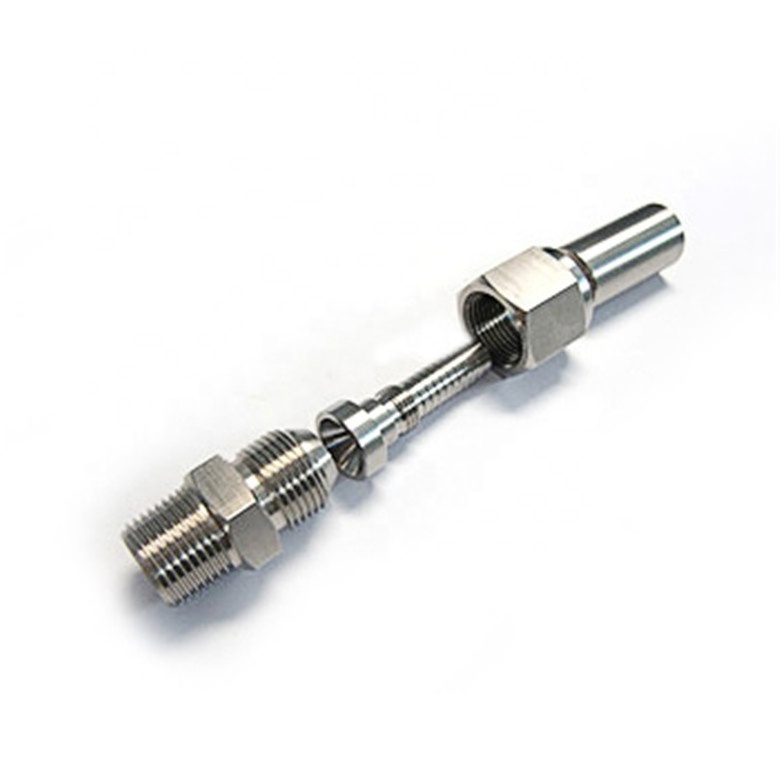 Stainless Steel Swivel Hose Fitting Hydraulic Connector Hose Nipple