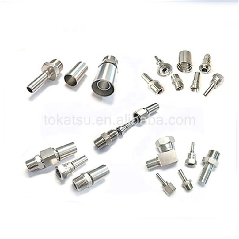 Stainless Steel Swivel Hose Fitting Hydraulic Connector Hose Nipple