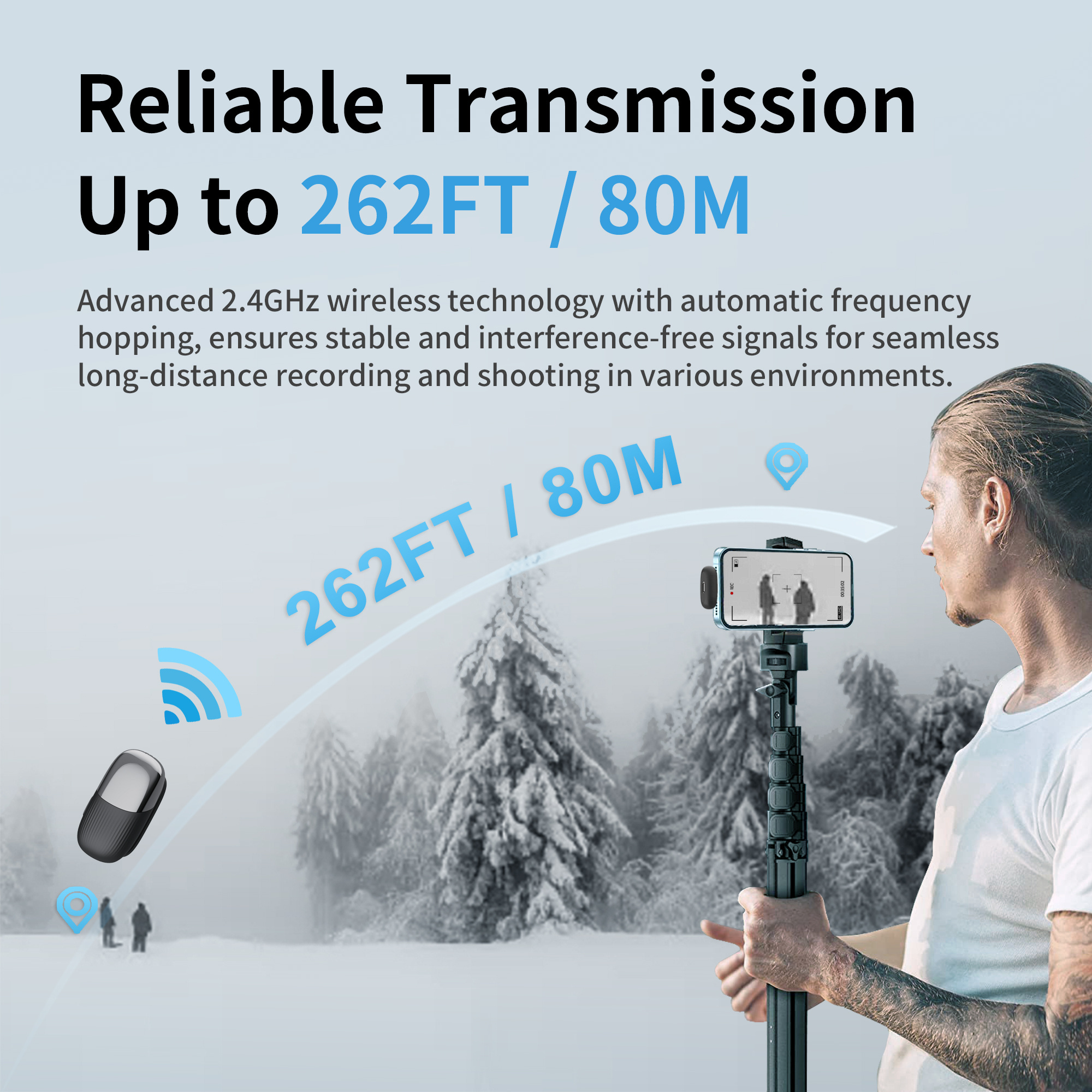 NEW  OEM Update Factory Portable Mini Wireless Lavalier Microphones Podcast Microphone wireless mic For Phone