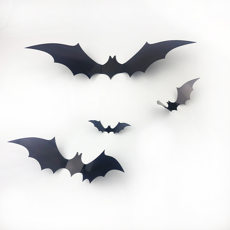 2021 Hot Selling Fun Festival Halloween Decor Kids Wall Stickers 3D Home Decoration Bat sticker