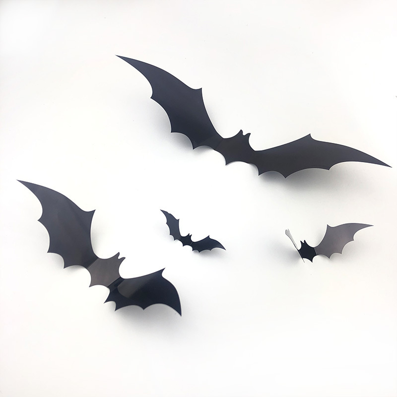 2021 Hot Selling Fun Festival Halloween Decor Kids Wall Stickers 3D Home Decoration Bat sticker