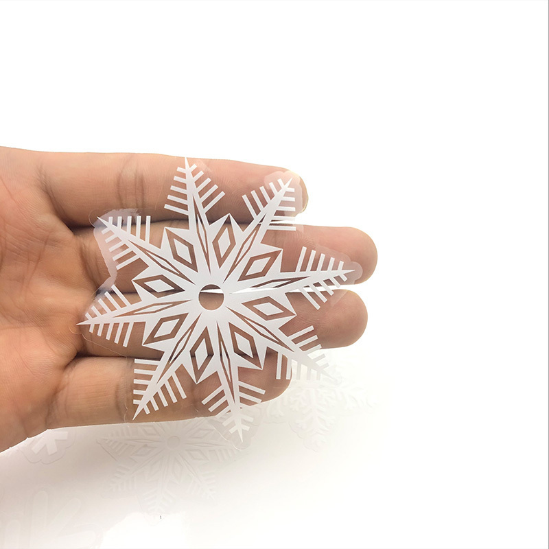 Durable Snow Electrostatic Window Decorations Christmas Stickers Window Cling