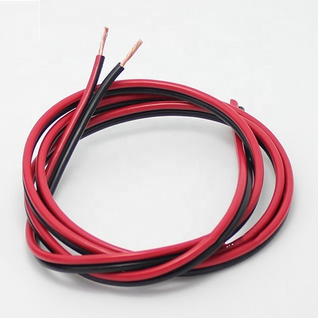 100m black red BC/CCA PVC Sheathed Audio cable China Foamed PE Speaker Cable RCA CABLES  Plastic Reel