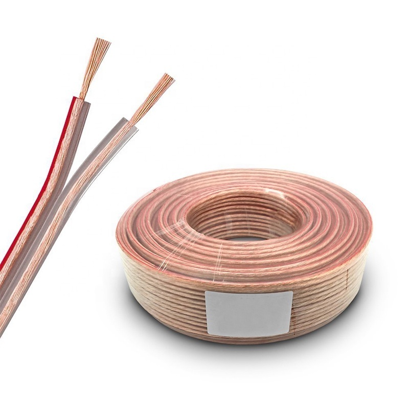 transparent wire speaker wire cable red and black speaker wire