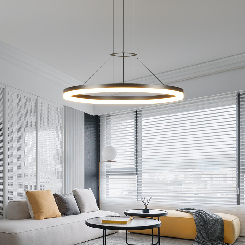 Dining Room Chandelier Light Round Creative Nordic Bar Small Chandelier Simple Modern Led Bedroom Living Room Lamp Hall Lamps