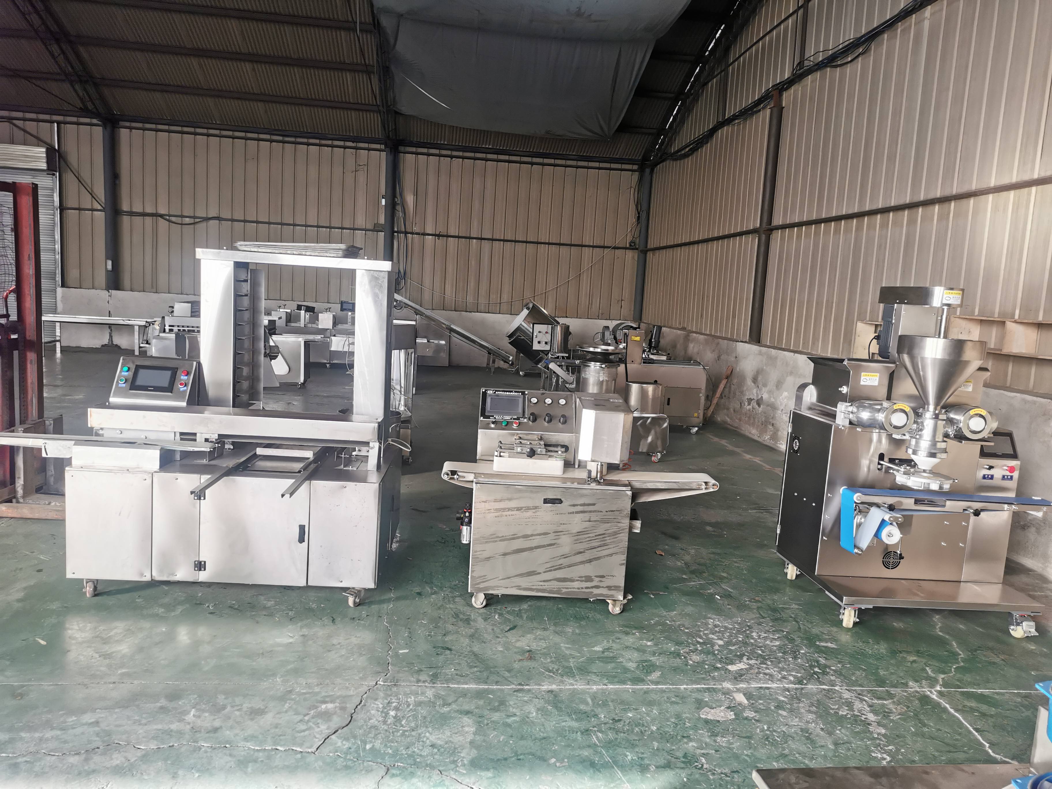 Automatic maamoul stuffing and kibbeh maker forming production line truffle kuba encrusting moon cake making machine