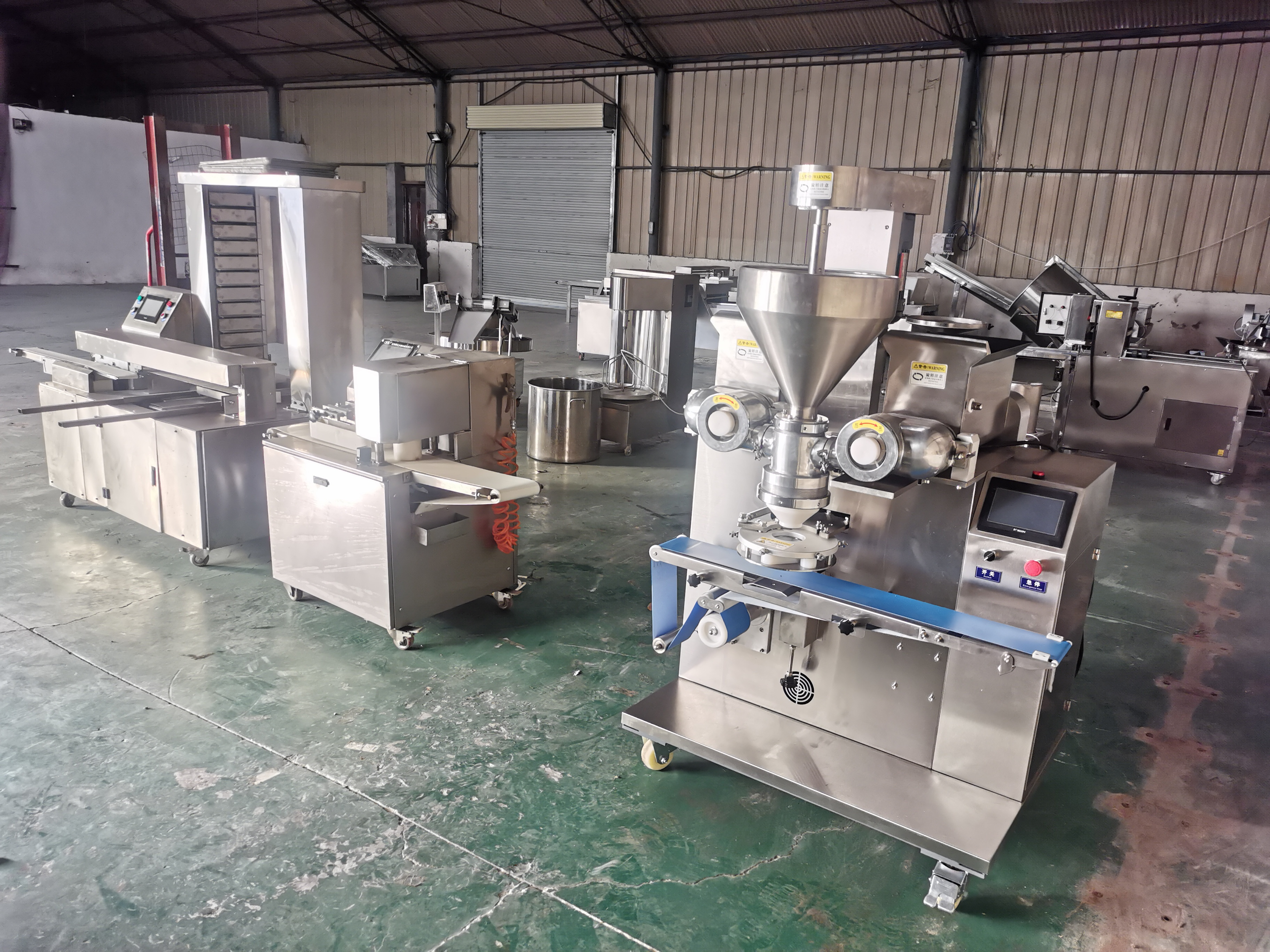 Automatic maamoul stuffing and kibbeh maker forming production line truffle kuba encrusting moon cake making machine