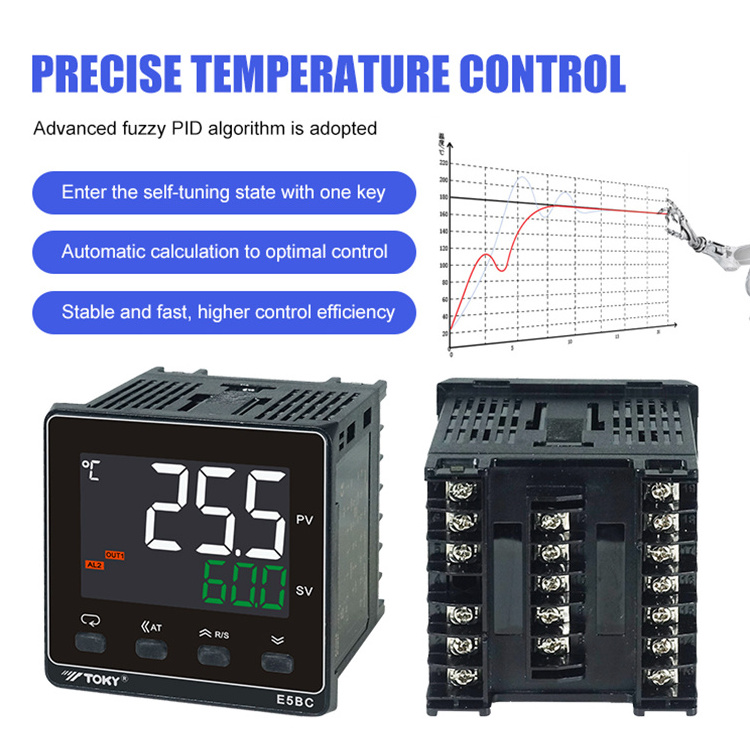 Digital Display Intelligent Temperature Controller E5CC Multi Channel High Precision Digital Temperature Thermostat