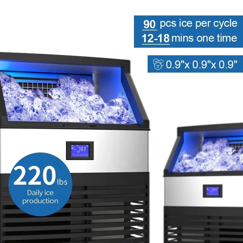 Commercial Big Capacity Dry Cube Ice Making Machine Small Block Ice Machine Ice Cube Maker Machine