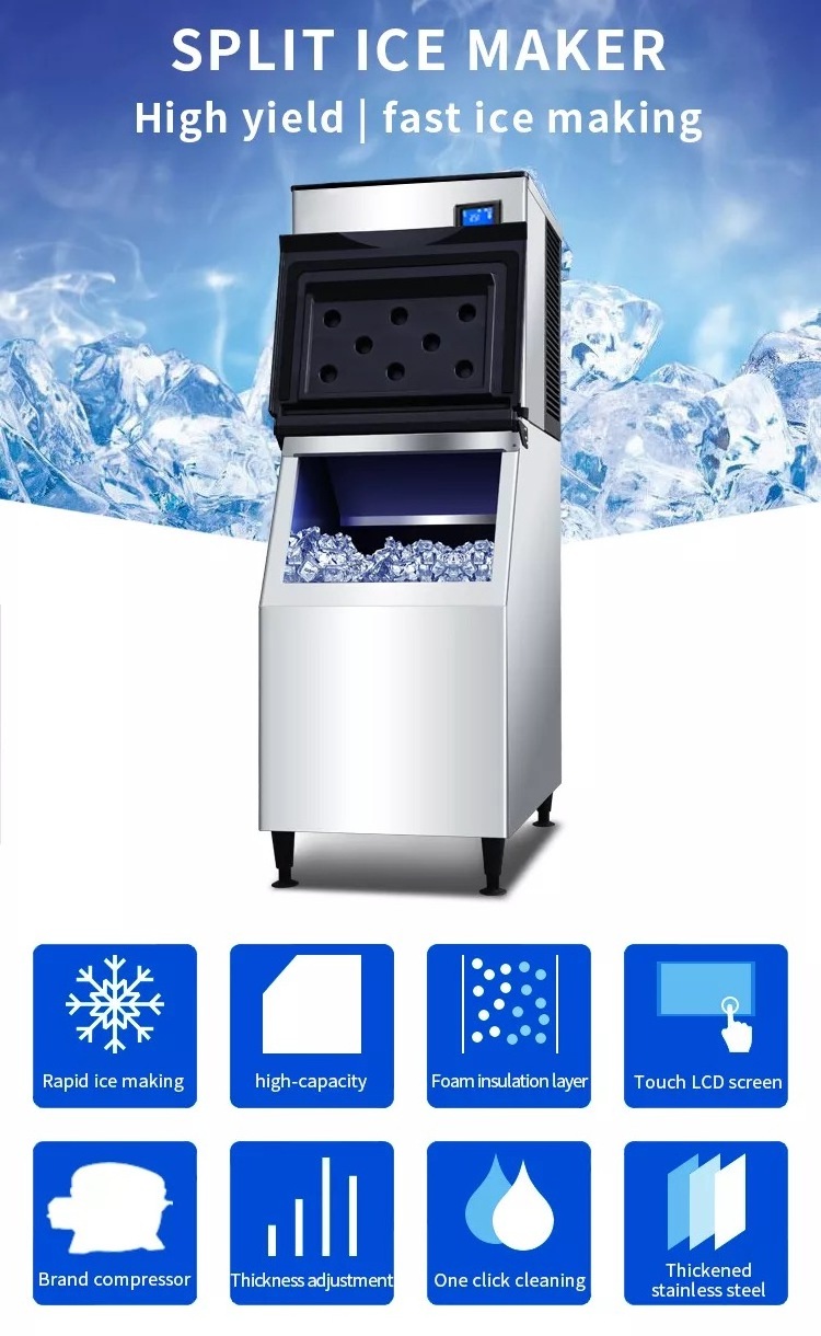 Ice Maker Commercial Ice Making Machine High Quality Stainless Steel Best Price Customized Provided 1000kg Ice Tube Machine