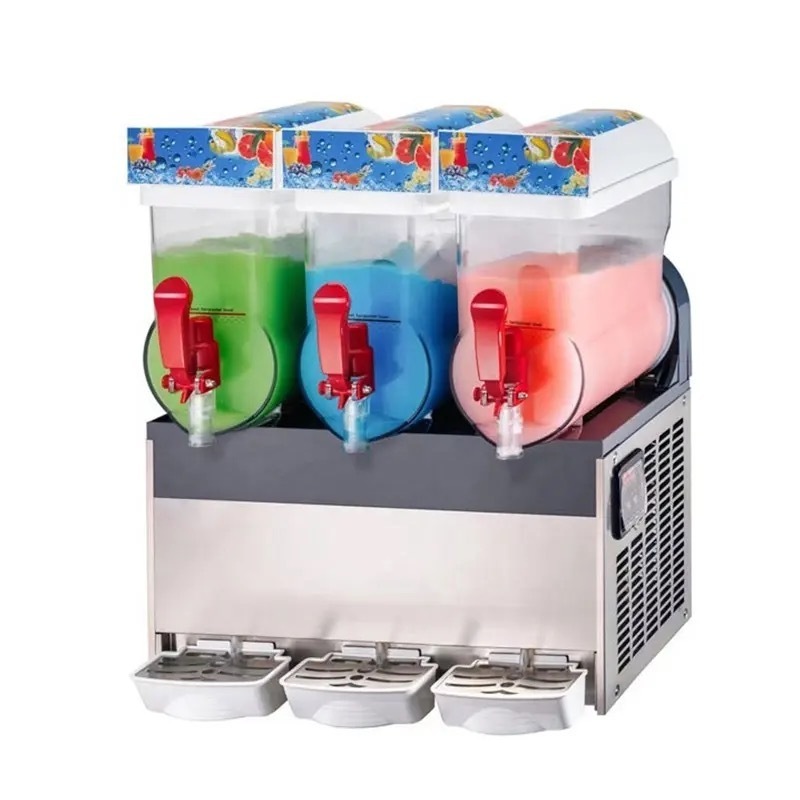 Best Selling slush machine frutina 45L 3 tank commercial frozen drink space slush ice snow slush machine price in lahore