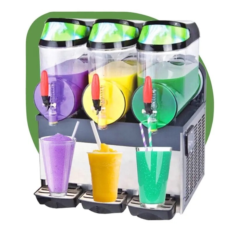 Best Selling slush machine frutina 45L 3 tank commercial frozen drink space slush ice snow slush machine price in lahore