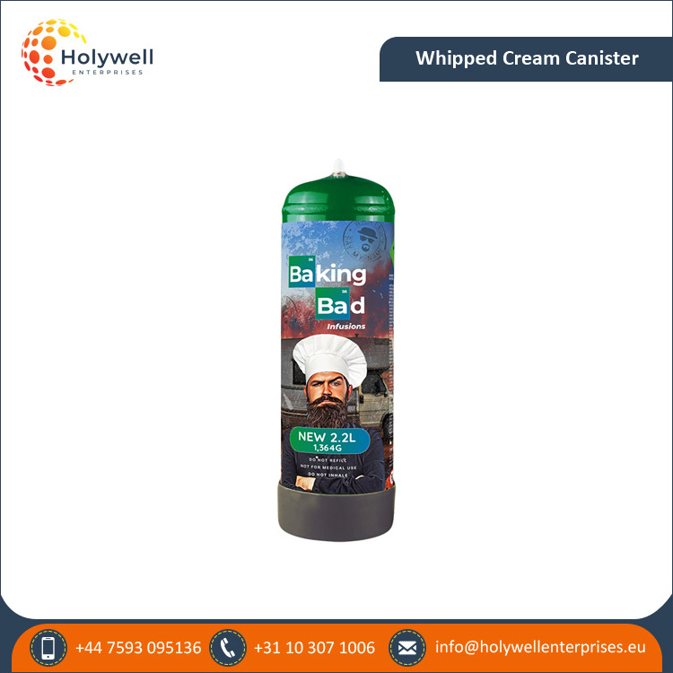 World Wide Exporter of Best Quality Dessert Tool Baking Bad 2.2L/1364g Whipped Cream Charger Available from UAE Manufacturer