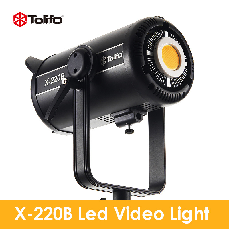 Tolifo X-220B LED light Bi-color 230W 2700-6500K High CRI APP DMX Control Spotlight for Studio Photo Video Photography Shooting