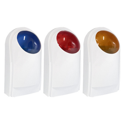 Electronic Siren Alarm Red Light Sound Flash Buzzer Siren Home Security Alarm System Electric Security Siren