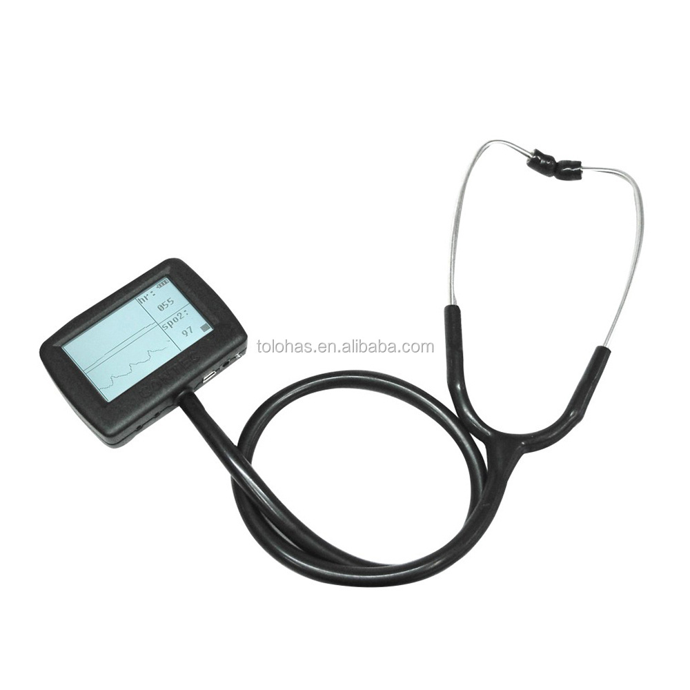 LHCMSM Electronic Medical Multi-function Stethoscope Cardiology Portable Visual Digital Stethoscope Medical