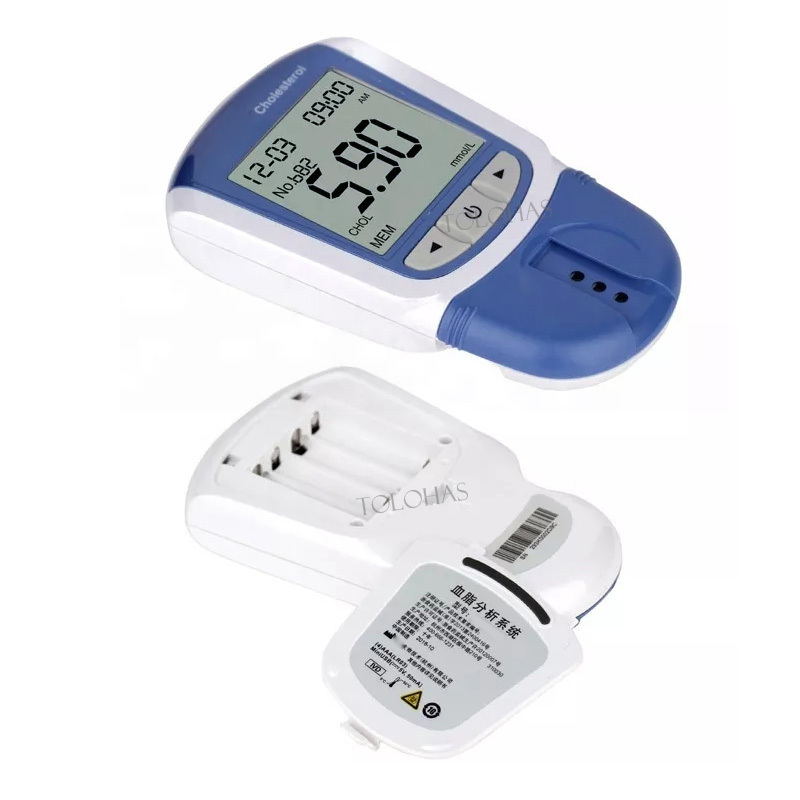 LHBC111 Easy Use Cholesterol Monitoring System Lipid Analysis Machine Blood Glucose Triglycerides Test Cholesterol Meter