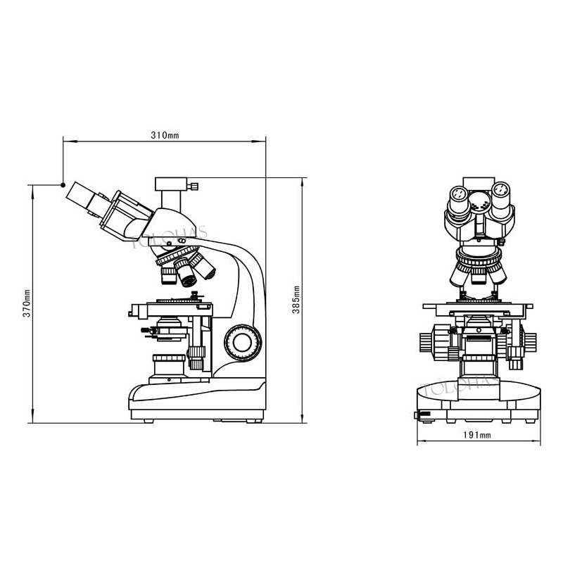 LHBMP20 Laboratory Instrument Biological Simple Polarize Microscope Price Binocular Polarizing Microscope