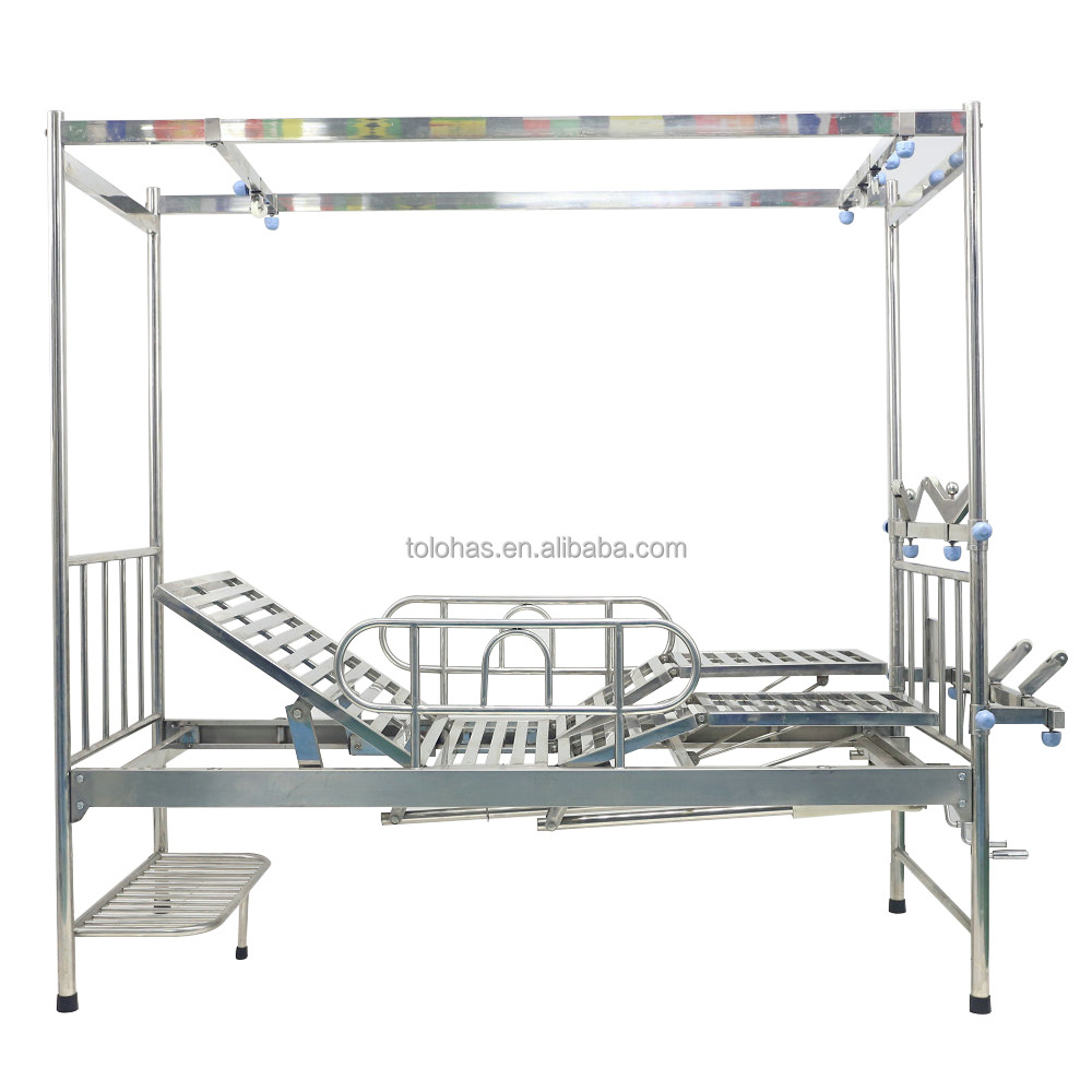 LHR806 Stainless Steel Manual Crank Orthopaedics Bed Orthopaedic Beds Orthopedic Traction Stretcher Bed