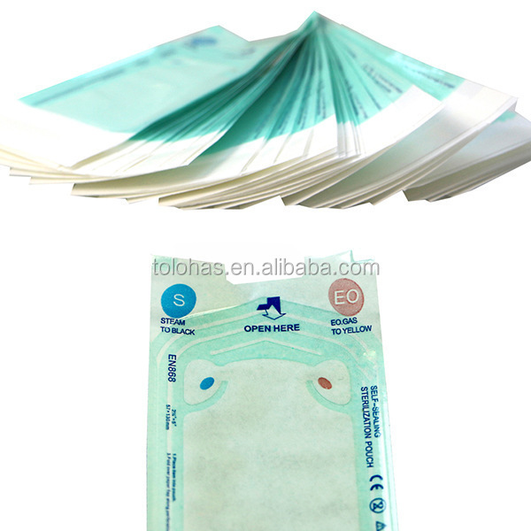 LHLM02 Custom Size 90x260cm Dry Heat Self Seal Sterilization Pouch Medical Dental Self Sealing Sterilization Pouch