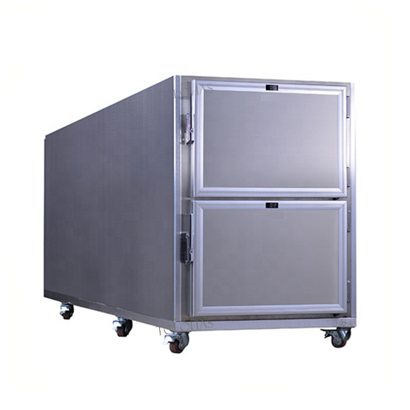 LHU06B Six bodies morgue refrigerator mortuary cooler corpses cabinet mortuary freezer