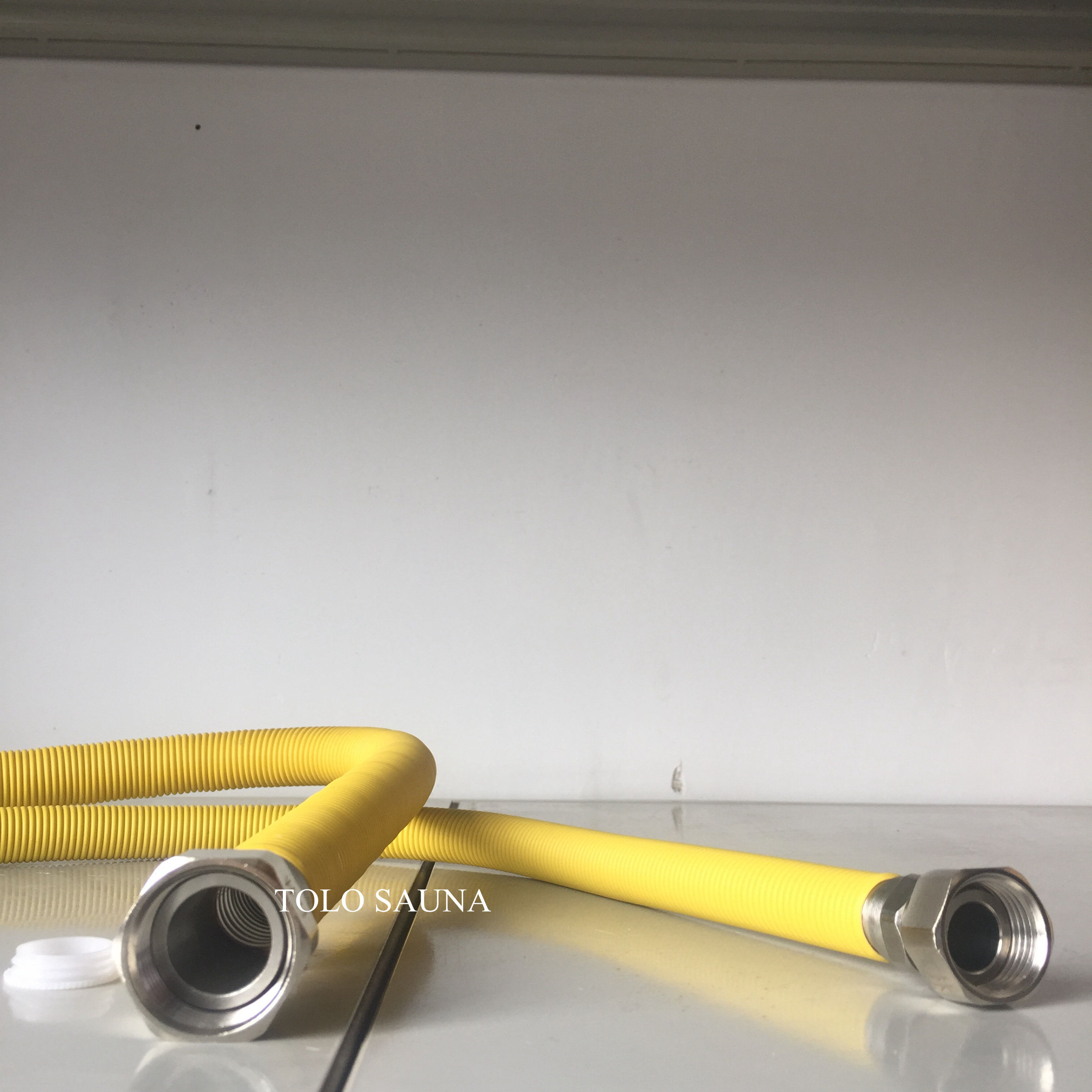 Steam room accessories stainless steel flexible hose pipe for connecting the steam generator outlet and steam pipe