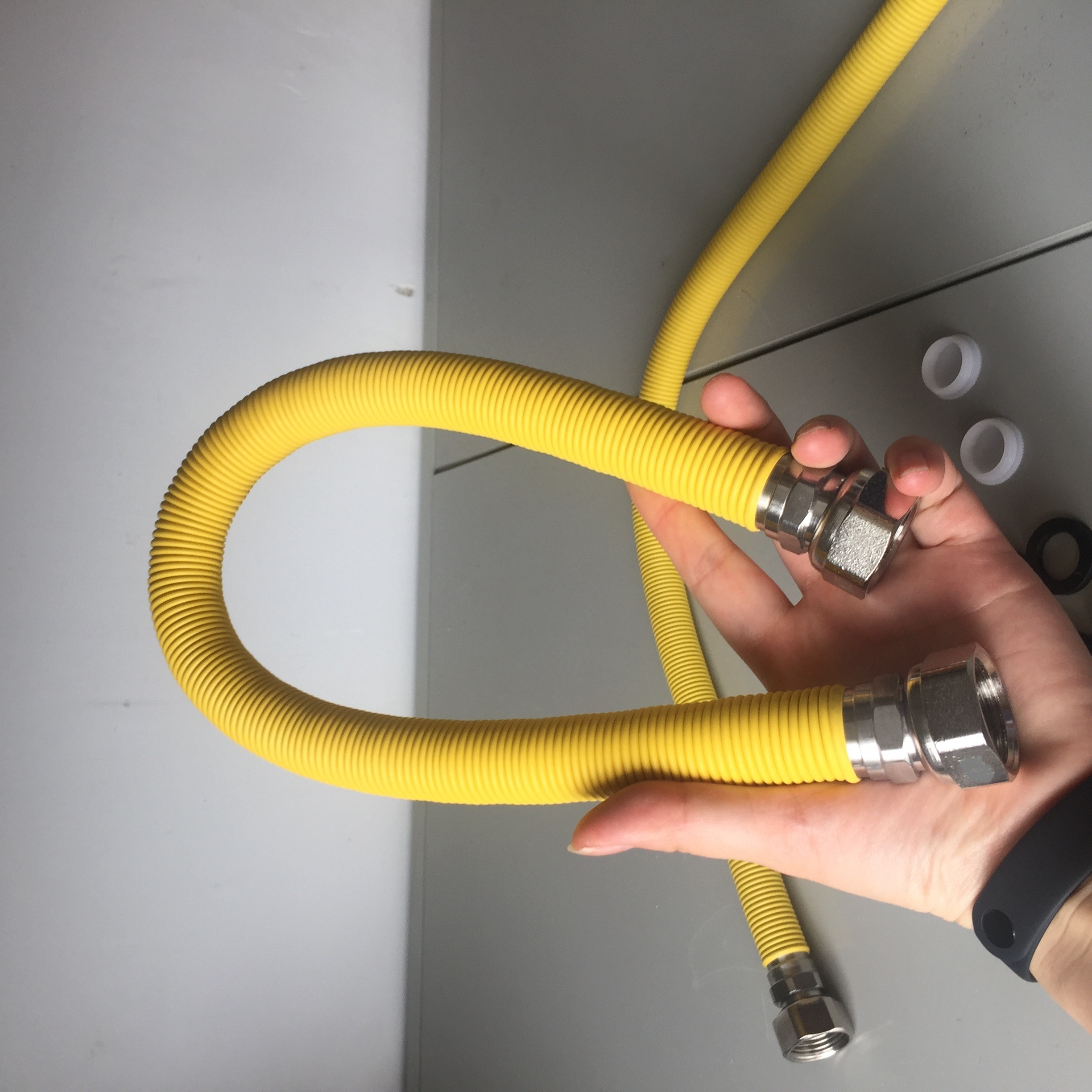 Steam room accessories stainless steel flexible hose pipe for connecting the steam generator outlet and steam pipe