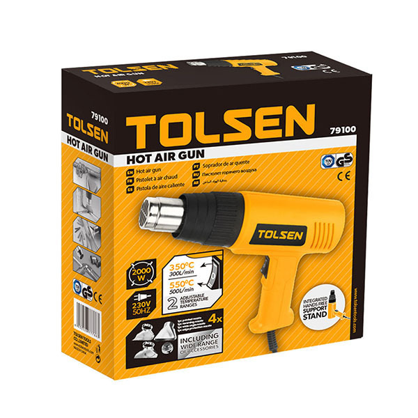 TOLSEN 79100 2000w Hot Air Soldering Blower Heat Plastic Welding Gun