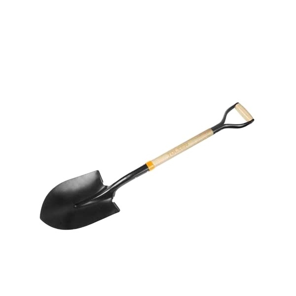 TOLSEN 58001 1kg Carbon 1025mm Steel Shovel With Wooden Handle