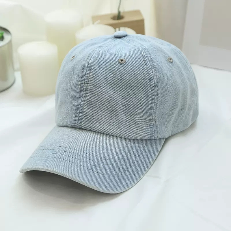 Headwear Vintage Adjustable Custom Designer Jeans Denim Caps Logo Baseball Hat For Men Women