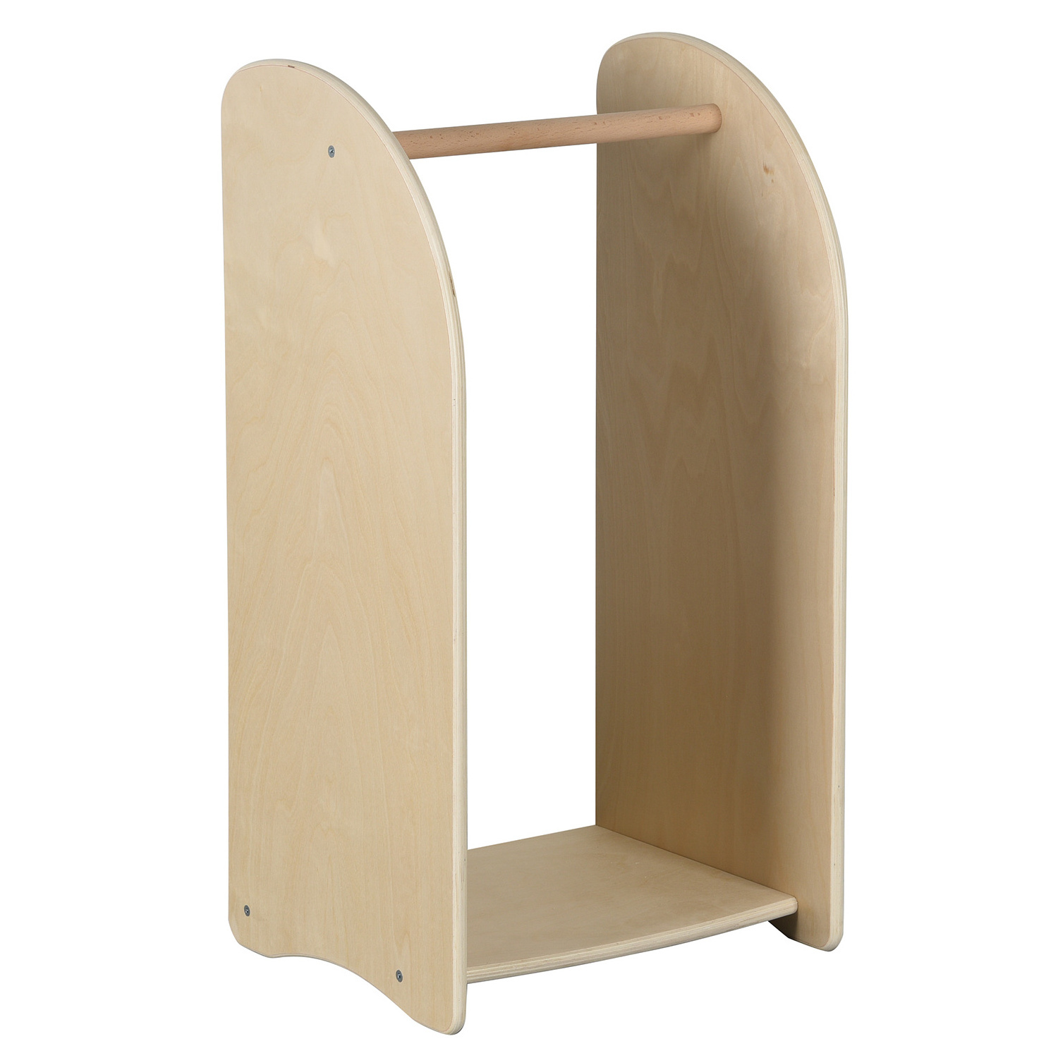 Eco-friendly Wood Children Toys Storage Cabinet and Clothes Standing Coat Shelf Hook Rack for Kids Room Decoration